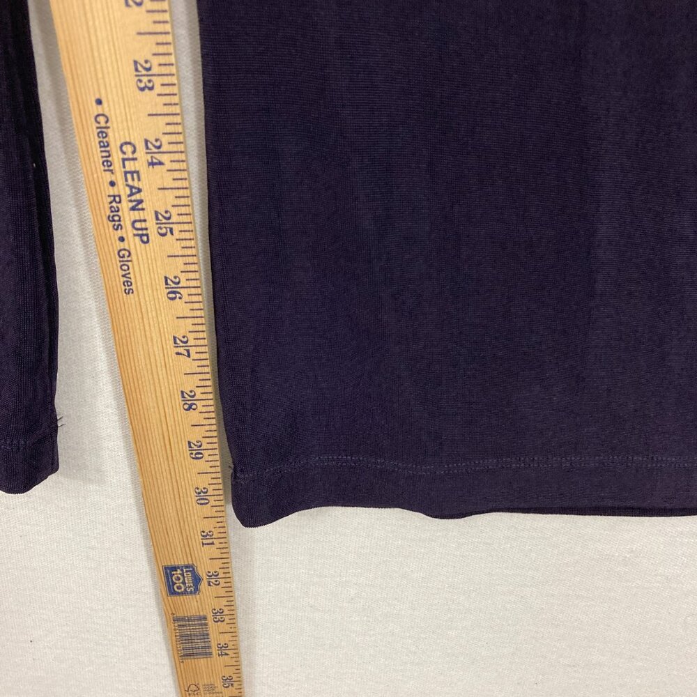 New Chico's Travelers size XL/3 Dark Purple Slinky Knit Wide Leg Pull-on Pants - Picture 6 of 8